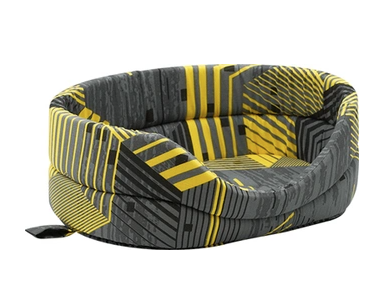 Лежанка (Зооэкспресс) "Геометрия" №3 750536 49*33*17 см желто-серый