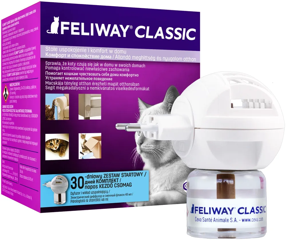 Модулятор поведения Feliway (CEVA) 48мл + диффузор (ЛИЦЕНЗИЯ), купить оптом  в Москве, цена, характеристики, описание - Симбио - ЗооЛэнд