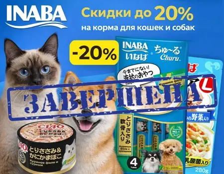 Inaba: скидки до 20% в зависимости от суммы заказа