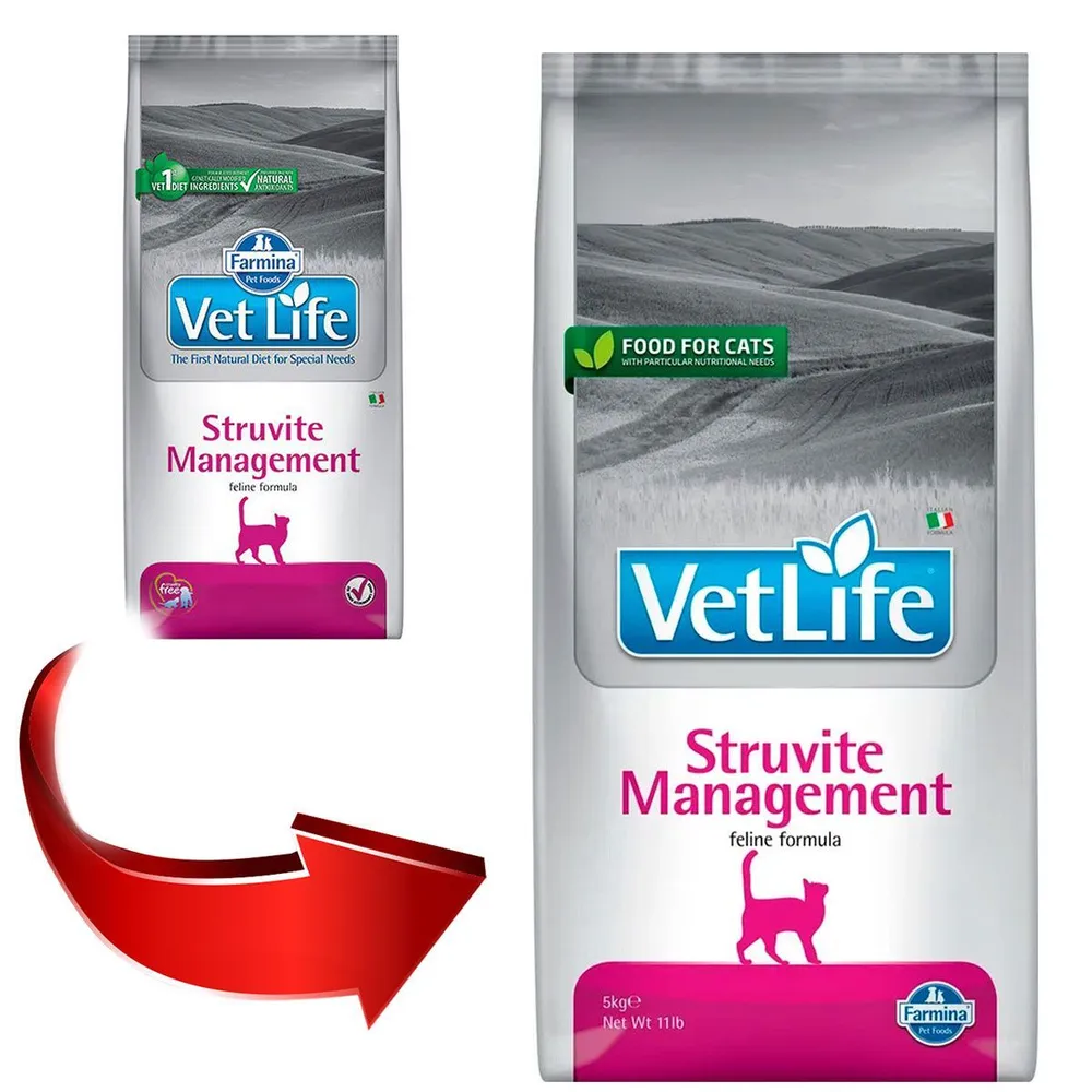 Farmina (Фармина) Vet Life Cat Struvite Management 5кг при МКБ сухой для  кошек (5069)