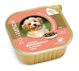 Дог Ланч кон.д/собак Мясные фрикадельки в нежном соусе Баранина 150г Дог Ланч кон.д/собак Мясные фрикадельки в нежном соусе Баранина 150г