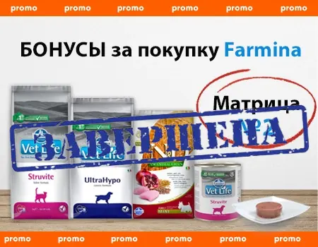 Бонусы за покупку Farmina. Матрица №2 Бонусы за покупку Farmina. Матрица №2