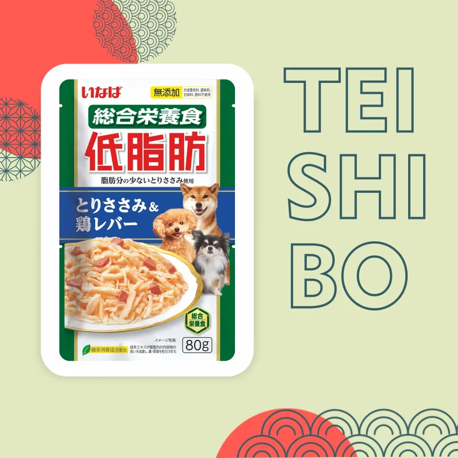 Inaba Teishibo 0,08кг Куриное филе и куриная печень пауч для собак фото