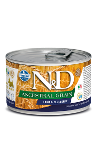 Farmina (Фармина) N&D Low Grain Dog 0,140кг консервы ягненок и черника для собак мини пород (102444) 6 шт/уп