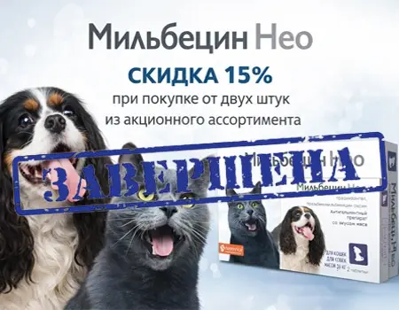 Мильбецин Нео: скидка 15% при закупе от 2 шт.