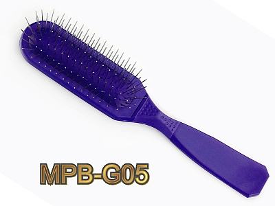 Расчёска (MADAN) MPB-G05 массажная мягкая продолговатой формы синяя