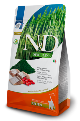  Farmina (Фармина) N&D Spirulina Kitten 1,5кг спирулина и сельдь для котят фото