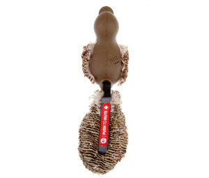 Игрушка Гигви 75321 Утка с отключаемой пищалкой, коричневая д/собак фото