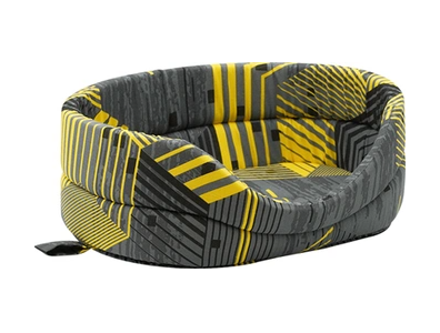 Лежанка (Зооэкспресс) "Геометрия" №1 750516 40*27*16 см желто-серый