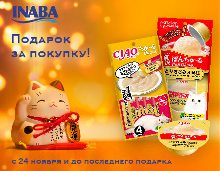INABA: подарок при покупке от 3000 руб.