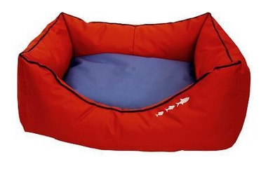 Лежанка (Зооэкспресс) пухлик Oxford №2 двухсторонняя 49*36*22 см красный/серый Лежанка (Зооэкспресс) пухлик Oxford №2 двухсторонняя 49*36*22 см красный/серый