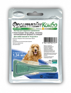 Merial: Фронтлайн Комбо  M: капли (1пип) п/паразит. 10-20кг д/собак (ЛИЦЕНЗИЯ) фото