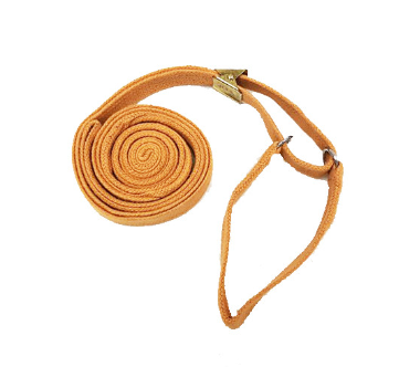 Ринговка-мартингал (MADAN) MSLSH-M+8 10 мм, 21,5 см, хлопковая, с зажимом, карамель