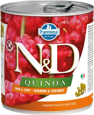 Farmina (Фармина) N&D 0,285кг DOG QUINOA HERRING & COCONUT с киноа, сельдью и кокосом для собак   Farmina (Фармина) N&D 0,285кг DOG QUINOA HERRING & COCONUT с киноа, сельдью и кокосом для собак   фото