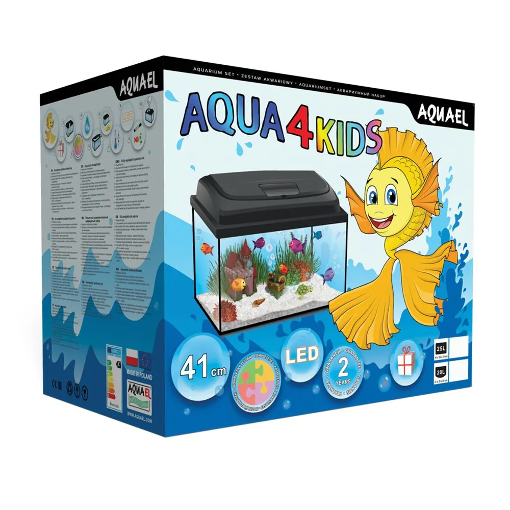 Аквариум (AQUAEL) Aqua4 Kids D&N 40 20л фигурный, купить оптом в  Москве, цена, характеристики, описание - Симбио - ЗооЛэнд