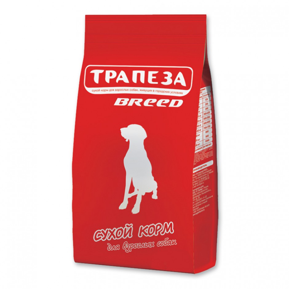 ТРАПЕЗА BREED (сухой д/собак) 18кг, купить оптом в Москве, цена,  характеристики, описание - Симбио - ЗооЛэнд