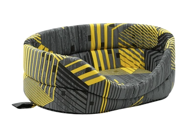 Лежанка (Зооэкспресс) "Геометрия" №4 750546 53*38*18 см желто-серый