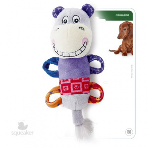 Игрушка Гигви 75285 Бегемотик с пищалкой д/собак фото