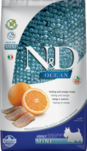 Farmina (Фармина) N&D Dog Ocean  7кг беззерновой сельдь / апельсин сухой для собак мелких пород фото