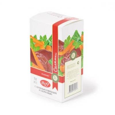 Biff 0,015кг салямка с печенью говяжьей и морковью  фото