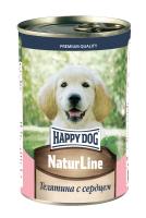 Happy Dog Natur Line 0,410кг телятина, сердце консервы для щенков (741053) Happy Dog Natur Line 0,410кг телятина, сердце консервы для щенков (741053)