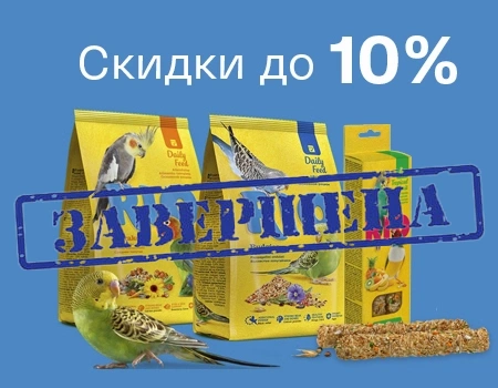 Скидки до 10% на корма и лакомства RIO для птиц