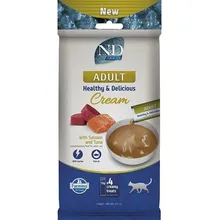Farmina N&D Ocean Cat Cream 0,06кг лакомство крем-суп Дары моря с лососем и тунцом для взрослых кошек (108910) фото