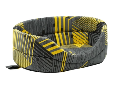 Лежанка (Зооэкспресс) "Геометрия" №2 750526 43*30*16 см желто-серый