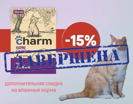 Charm: скидка 15% дополнительно