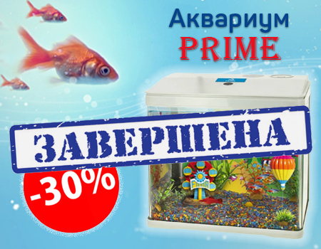 Скидка 30% на аквариум PRIME Парк развлечений Скидка 30% на аквариум PRIME Парк развлечений