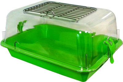 Террариум (Зооэкспресс) 15023 большой с металлической дверкой прозрачный 42*30,5*22,5 см