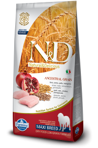 Farmina (Фармина) N&D Low Grain Dog 12кг с курицей и гранат для взрослых собак крупных пород (022028)