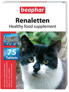 Кормовая витаминная добавка (Beaphar) Renaletten при заболевании почек 75шт, для кошек (10660) фото Кормовая витаминная добавка (Beaphar) Renaletten при заболевании почек 75шт, для кошек (10660) фото