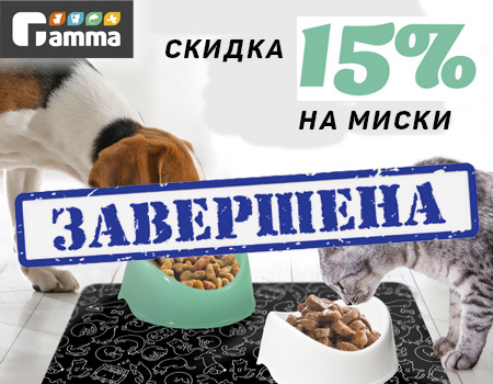 ГАММА: скидка до 15% на миски для кошек и собак ГАММА: скидка до 15% на миски для кошек и собак