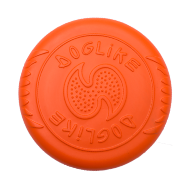 Игрушка (Doglike) Тарелка летающая из вспененной резины большая, диаметр 25*2,3см, оранжевая для собак (DT-7335)