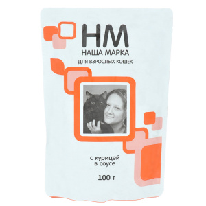 Наша Марка 0,1кг мясное ассорти в соусе влажный корм для кошек фото
