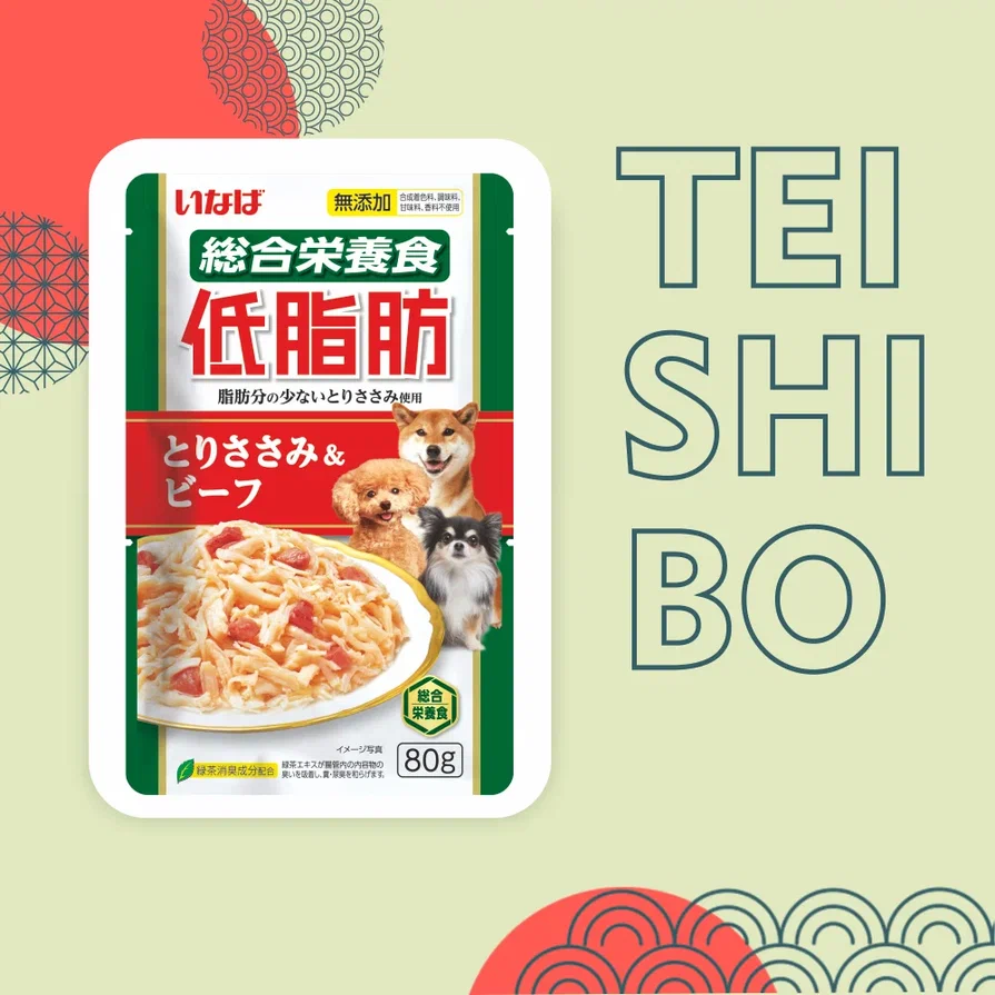 Inaba Teishibo 0,08кг Куриное филе и говядина пауч для собак фото