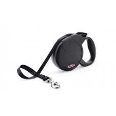 Рулетка (Flexi) "Neon Medium" трос 5м до 20кг черно-желтый фото