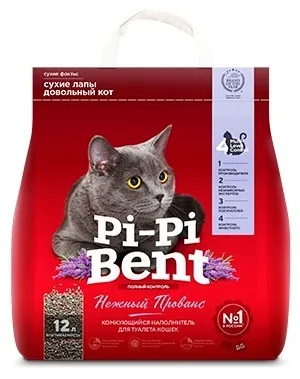 Наполнитель (Pi-Pi-Bent)  5кг Нежный прованс (бумажный крафт-пакет) комкующийся для кошек фото Наполнитель (Pi-Pi-Bent)  5кг Нежный прованс (бумажный крафт-пакет) комкующийся для кошек фото