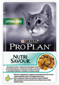 Проплан Nutri Savour Sterilised 85г океан. рыба в желе д/кошек (347755) фото Проплан Nutri Savour Sterilised 85г океан. рыба в желе д/кошек (347755) фото