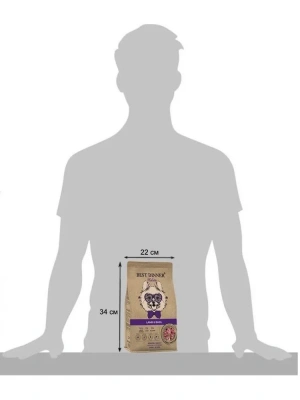 Best Dinner Dog Adult Holistic Sensible Mini 1,5кг ягненок с базиликом сухой для собак мелких пород (402762) фото