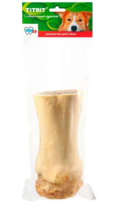 TiTBiT 0,512кг лакомство голень говяжья большая (мягкая упаковка) фото