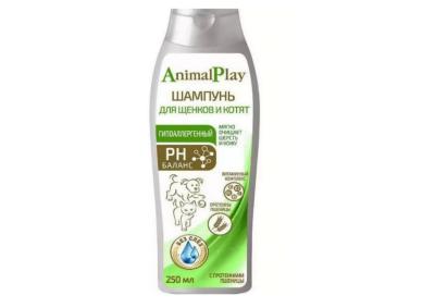 Шампунь (Animal Play) гипоаллергенный с протеинами пшеницы и витаминами для щенков и котят, 250м NEW фото