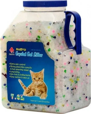 Наполнитель Crystal Cat 3,3кг БАНКА (Цветные гранулы) силикагель Наполнитель Crystal Cat 3,3кг БАНКА (Цветные гранулы) силикагель