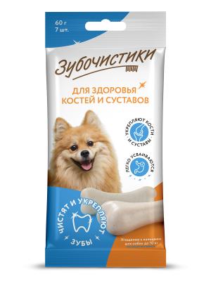 Зубочистики 0,06кг лакомство Кальциевые (7шт) для собак мелких пород (73303990)