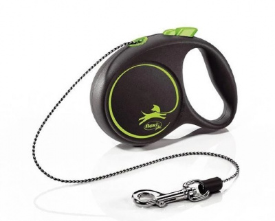 Рулетка (Flexi) Black Design XS трос 3м до 8кг зеленый фото