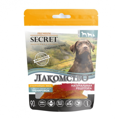 Секрет (Secret) 0,09кг лакомство куриные дольки для собак (PM001)