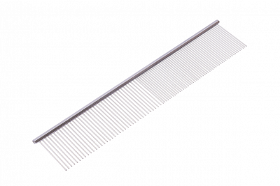 Расчёска (MADAN) M-H190 стальная комбинированная с тонкими зубцами 19 см