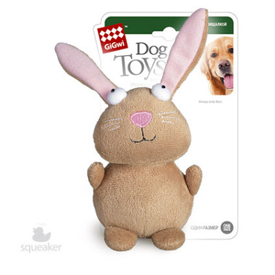 Игрушка  Dog Toys д/с Кролик с пищ/ткань пласт 20см 75027