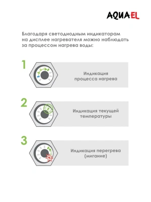 Нагреватель (AQUAEL) Ultra Heater пластиковый для аквариума  50W фото Нагреватель (AQUAEL) Ultra Heater пластиковый для аквариума  50W фото